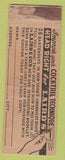 Matchbook Cover - Laird's Apple Brandy Liquor Federal'