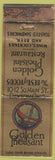 Matchbook Cover - Golden Pheasant Restaurant Dayton OH Federal POOR