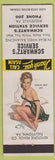 Matchbook Cover - Schwartz's Service oil gas Biglerville PA pinup'