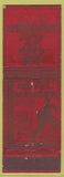 Matchbook Cover - Hotel Manger Boston MA Federal WEAR