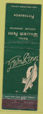Matchbook Cover - Hotel William Penn Pittsburgh PA Federal