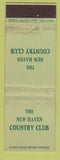 Matchbook Cover - New Haven Country Club CT Federal