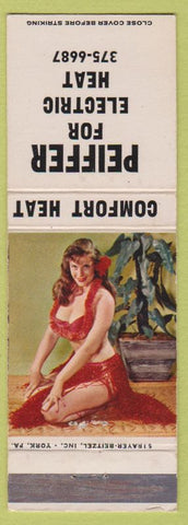 Matchbook Cover - Peiffer Electric Heat Lebanon PA pinup