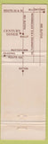 Matchbook Cover - Century Diner Bally PA