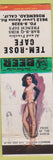 Matchbook Cover - Tem Rose Cafe Rosemead CA pinup BBQ