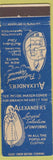 Matchbook Cover - Alexander's Uniforms girlie Chian'