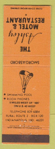 Matchbook Cover - The Ashley Motel Restaurant Indianapolis IN girlie