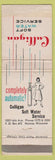 Matchbook Cover - Culligan Water Service Monroe WI girlie WORN