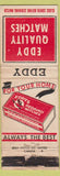 Matchbook Cover - Eddy Quality Matches WEAR red box