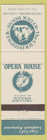 Matchbook Cover - Christopher Ryder House Chathamport Cape Mod MA girlie