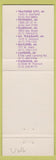 Matchbook Cover - La Senorita Mexican Food Saginaw Gaylord Flushing MI Petoskey