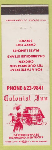 Matchbook Cover - Colonial Inn Richmond KY girlie