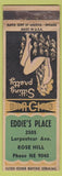 Matchbook Cover - Eddie's Place Rose Hill MN pinup 1943'