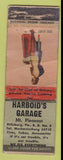 Matchbook Cover - Harbold's Garage Dillsburg PA pinup WORN'