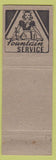 Matchbook Cover - Arnie's Grill Pontiac MI pinup girlie back'