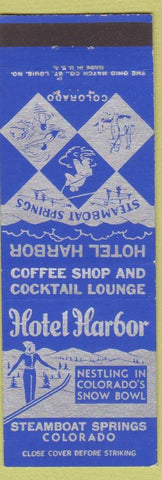 Matchbook Cover - Hotel Harbor Steamboat Springs CO girlie