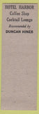 Matchbook Cover - Hotel Harbor Steamboat Springs CO girlie