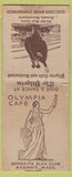 Matchbook Cover - Olympia Cafe Hyannis MA girlie BOBTAIL