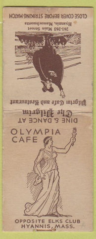 Matchbook Cover - Olympia Cafe Hyannis MA girlie BOBTAIL