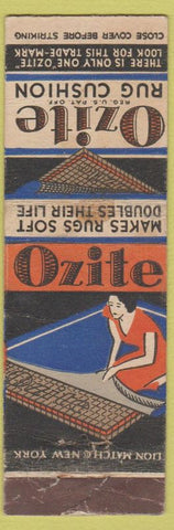 Matchbook Cover - Ozite Rug Cushions girlie WEAR