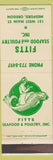 Matchbook Cover - Fitts Seafood Medford OR girlie
