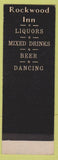 Matchbook Cover - Rockwood Inn Farwell MI SAMPLE