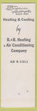 Matchbook Cover - Classic Homes Barnett Rickert SAMPLE