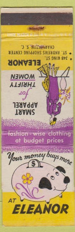 Matchbook Cover - Eleanor Women's Clothes Charleston SC girlie'