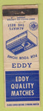 Matchbook Cover - Eddy Quality Matches Canada Buffalo blue WORN
