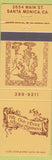 Matchbook Cover - Old Venice Noodle Co Santa Monica CA girlie