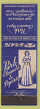 Matchbook Cover - Park Cleaners Dyers girlie Springfield MA