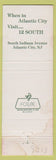 Matchbook Cover - 12 South Restaurant Blackwood NJ girlie