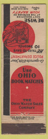 Matchbook Cover - Ohio Book Matches FOR SAFETY