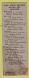 Matchbook Cover - Ohio Book Matches FOR SAFETY