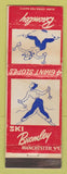 Matchbook Cover - Ski Bromley Manchester VT girlie skiing