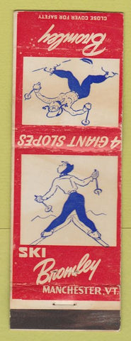 Matchbook Cover - Ski Bromley Manchester VT girlie skiing