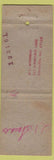 Matchbook Cover - Willard Car Batteries Craft's Bath ME Low Phone # WEAR'