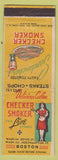 Matchbook Cover - Checker Smoker Boston MA girlie