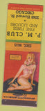 Matchbook Cover - PM Club Chicago IL pinup