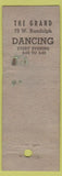 Matchbook Cover - Grand Dancing Academy Chicago? Arrow POOR