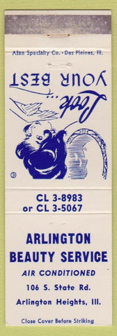 Matchbook Cover - Arlington Beauty Service Arlington Heights IL