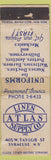 Matchbook Cover - Atlas Linen Supply Syracuse NY FEDERAL LONG WORN