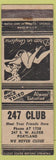 Matchbook Cover - 247 Club Portland OR? Girlie WEAR