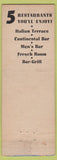 Matchbook Cover - Hotel William Penn Pittsburgh PA Federal