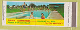 Matchbook Cover - Park Terrace Motel Restaurant Fulton KY girlie