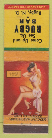 Matchbook Cover - Rugby Bar Rugby ND pinup
