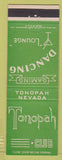 Matchbook Cover - Tonopah Club casino NV