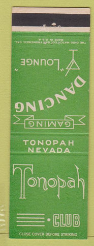 Matchbook Cover - Tonopah Club casino NV