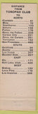 Matchbook Cover - Tonopah Club casino NV