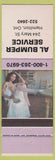 Matchbook Cover - Al Bumper Service Hamilton ON pinup